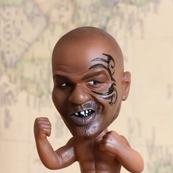 Karšto Žinomų Žmonių Boksininkas Aktorius Mike Tyson Bokso Čempionas Veiksmų Skaičius, Modelis Žaislas Bobble Head Dovanų Kolekcija