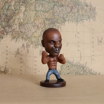 Karšto Žinomų Žmonių Boksininkas Aktorius Mike Tyson Bokso Čempionas Veiksmų Skaičius, Modelis Žaislas Bobble Head Dovanų Kolekcija