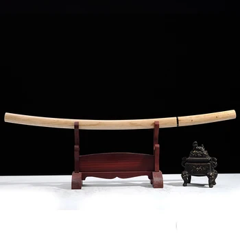 Katana Tikrą Japonų Kardas Rankų Darbo T10 Plieno& Molio Grūdintas Samurajus Full Tang Ašmenys Labai Aštrūs Namų Dekoro