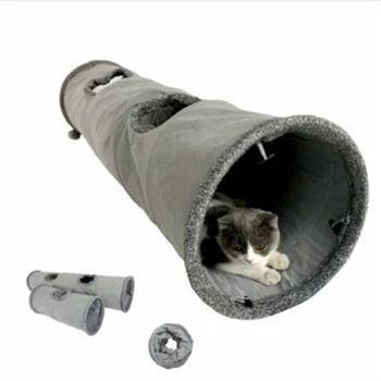 Katė prekių Išardomi Katė Tunelio Kačiukas Žaisti Vamzdelis didžiosios Katės Šunys Zuikiai Plius vilnos Įdomus Kačių Žaislai, 2 Suede Peep Skylę Pet