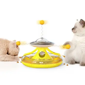 Katė Ratas, Nesandarus, Maisto, Žaislų, Naminių Gyvūnų Žaislai Katė Puzzle Žaidimas Funny Cat Stick Kačių Šėrimo Roller Ratas Kačiukas Masažuoklis Katė Tunelis