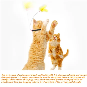 Katės Self-Healing Apykaklės, Kaklo Žaislai Pavasario Koja Su Bakstelėkite Erzinti Kates Stick Augintiniai Produktus