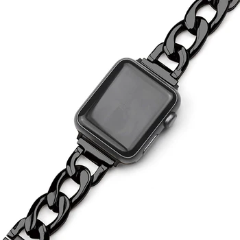 Kaubojus Grandinės Dirželis Riešo Watchband apple watch band 44 mm Iwatch series 5 4 3 2 priedai 38MM 40 42MM diržo Kilpos Apyrankė