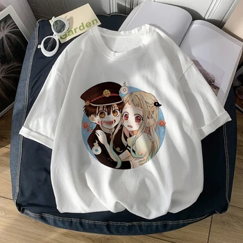 Kawaii Tualetas Privalo Hanako Kun Anime Grafikos Tees Moterų Baltos spalvos Marškinėliai Japonų Animacinių filmų Vasaros Mielas Viršūnes Drabužius T-shirt Moteris