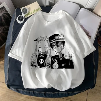 Kawaii Tualetas Privalo Hanako Kun Anime Grafikos Tees Moterų Baltos spalvos Marškinėliai Japonų Animacinių filmų Vasaros Mielas Viršūnes Drabužius T-shirt Moteris