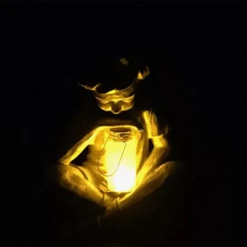 Keliaudami Dievo Berniukas-Statula Velykų Sodo Puošmena Dervos Ornamentu su LED Light Saulės Energijos XKW