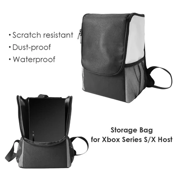 Kelionių Kuprinė Didelių Saugojimo Krepšys Xbox Serijos S X Konsolės Žaidimų Priedai Elektroninė Įranga, Apsaugos Paketą Atveju