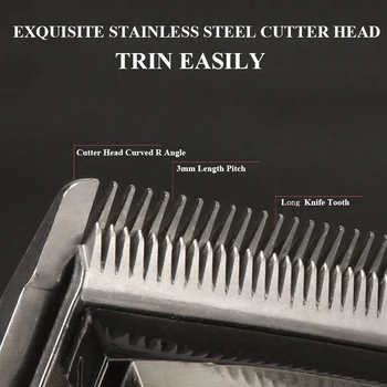 Kemei Profesionali Plaukų Clipper Vyrų Elektriniai Plaukų Žoliapjovės LCD Plaukų Cutter Mažesne Mašina Kirpykla