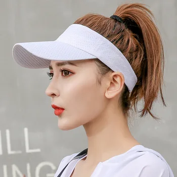 Kepurė moteriška vasaros lauko saulės sporto beisbolo topless teniso bžūp saulės skydelis tuščias top hat