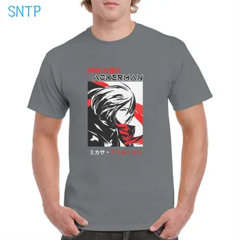 Kietas Ataka Titan Mikasa Akermano Grafikos Anime marškinėliai Medvilnės Harajuku Shingeki no kyojin Viršuje SNK Negabaritinių Tee Moteris/Vyras