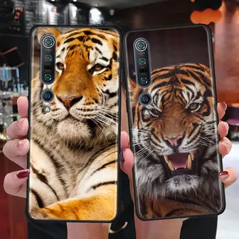 Kietas Tigras Gyvūnų Telefoną Atveju Xiaomi Mi 11 Poco X3 NFC M2 M3 F2 Pro 9T 10T 10 Pastaba Lite 5G 9 CC9E Silikono Padengti Coque