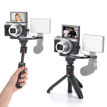 KingMa Darbalaukio Pratęsimo Trikojo Nešiojamų Selfie Stick Dual Karšto Batų Mount Bracket Mirrorless Kamera vlog Fotografavimo Priedų
