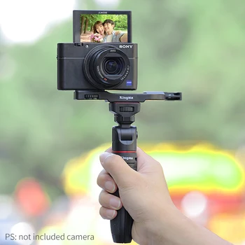 KingMa Darbalaukio Pratęsimo Trikojo Nešiojamų Selfie Stick Dual Karšto Batų Mount Bracket Mirrorless Kamera vlog Fotografavimo Priedų