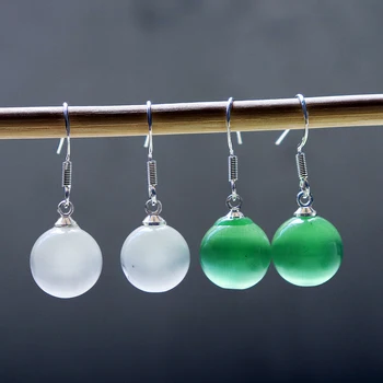 Kinija BAYI, moterų grožio apdailos essentials rausva balta raudona mėlyna žalia perlų auskarai ausies kabliuko ilgis trumpas