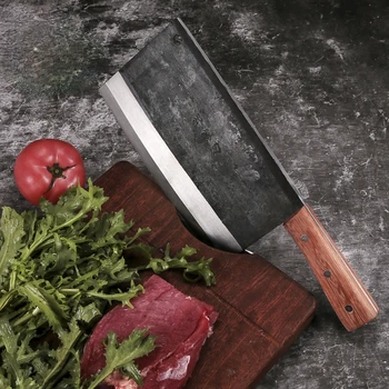 Kinijos Šefo Peilis Aukštos kokybės Rankų darbo Kaltinis Peilis Daržovių Cleaver Anglies Plieno Virtuvės Peilis, maisto ruošimui