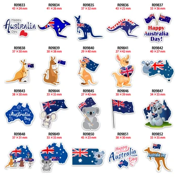 Koala Kengūros Šaligatvio Flatback Dervos Australija Dieną Animacinių filmų Spausdinti 10vnt/lot, 
