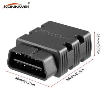 Konnwei KW902 ELM327 Blurtooth-suderinama OBD2 Automobilių Gedimų Diagnostikos Skaitytuvas Detektorius Įrankio Kodas Skaitytojas Auto Scanner Sąsaja