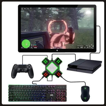 Konversijos langelį Nintendo Jungiklis PS5 Xbox PS4, PS3 Žaidimas rankena sukant klaviatūra, pele sosto valdytojo ps5 Žaidimai, priedai