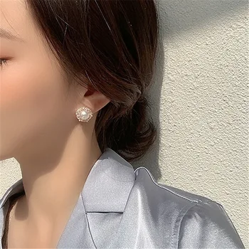 Korėjos Baroko Pearl Stud Auskarai Moterims, Klasikinis Naujas Mados Juvelyrikos bijoux, mielos dovanos