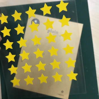 Korėjos Suatelier Scrapbooking Etiketės Knygos Knygos Lipdukas Geltonas Žvaigždes Kanceliarinės prekės 