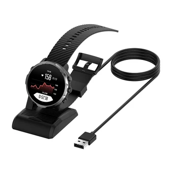 Kroviklis Dock USB Įkroviklio Laidą Lopšys Smart Žiūrėti Krovimo Doko Stotis Suunto 7 Smartwatch Pakeitimo Įkrovimo Stovas Prisitaikyti