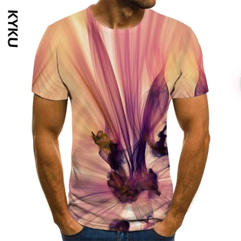 KYKU Rašalo stiliaus vyriški T-shirt 3D 
