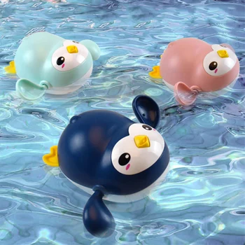 Kūdikių Vonios Žaislai Mielas Animacinių Filmų Vandeniu Žaidimą Dušo Žaislai, Vonia Maudymosi Prisukamas Žaislas Vaikas Antis Pingvinas Banginis Vaikams Žaisti Vandens