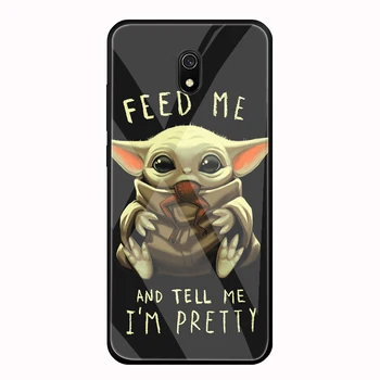 Kūdikių Yoda, Kad Mandalorian Tv Grūdintas Stiklas Telefoną Atveju Xiaomi A1 A2 5X 6X 8 Lite 9 Pocophone F1 Redmi 4X 6A, 8, 8A