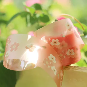 Kūrybiškumo PET Washi Tape Gėlių, Dekoratyvinių Lipnia Juosta 