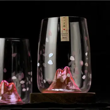 Kūrybos moterų vandens puodelį naujų rudens garsus Sakura Japonijos vyno taurės mažas šviežias stiliaus