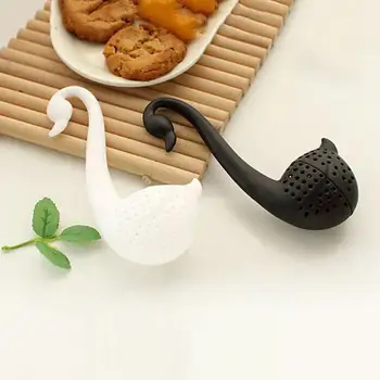 Kūrybos Swan Arbata Infuser Ekologiškas Silikono Arbatos Sietai Žolelių Prieskonių Palaidų Lapų Arbata Filtras Teaware