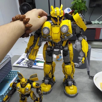 Kūrėjas Ekspertų Idėjas Optimus Transformacijos Robotas Sunkvežimių Ss Modulinių Plytų Bumblebeed Transformationer Blokai Modelis