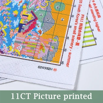 Laimingai fotografuoti save, skaičiuojami spausdinti 14CT 11CT Kryželiu rinkiniais,siuvinėjimo Rinkinių rankdarbiams Namų Dekoro
