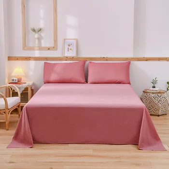 Lakštai ir lovatiesės dvigulė lova kieta spalva studentas vaikų grotelės Šiaurės stiliaus dvigulė lova, pora king size 150