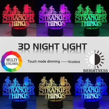 LED 3D Dramos Pav Berniukas Akrilo Lempos Touch Kontrolės RGB Šviesos Vaikai Kambario Dekoro Juosta KTV Restoranas Stalas Šviesos Juosta Lentelė