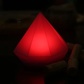 LED Diamond USB Mielas Animacinių filmų Silikono naktinė lempa vaiko Miegamasis Dekoravimui Valentino Dienos, Kalėdų Dovana Nuotolinio Valdymo
