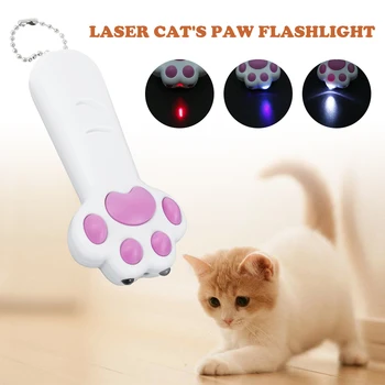 LED Projekcija Žymiklį Cat Stick Interaktyvus Katės Lazerio Žaislas Leteną Formos Chaser Daugiafunkcinis Žaislas Augintiniui Mokymo Priemonė