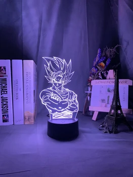 Lempų Skaičius Vaikų Miegamasis Dekoro naktinė lempa Cool Kids Gimtadienio Dovana Anime Mini Led Nakties Šviesos 3d Iliuzija