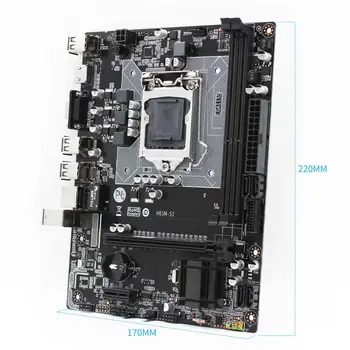 LGA 1155 H61 Lizdą pagrindinėje Plokštėje Dual Channel DDR3 Atminties Micro-ATX Integruota Grafika Paramos Intel i3 i5 i7 H61M-S1 Mainboard