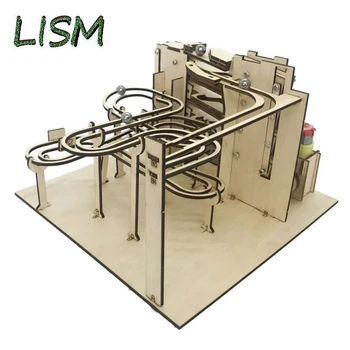 LISM 3D Dėlionę Modelis Pastato Švietimo Žaislai 