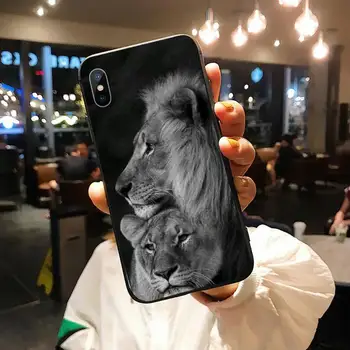 Liūtas karalius miško Gyvūnai prabanga Telefono dėklas funda 