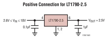 LT1790 LT1790ACS6-2.5 LT1790AIS6-2.5 LT1790BCS6-2.5 LT1790BIS6-2.5 - Micropower SOT-23 Low Dropout Nuoroda Šeimos