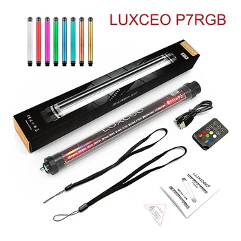 LUXCEO P7RGB LED Vaizdo Šviesos Stick Rankinės Vamzdžių Spalvinga Nuotolinio Valdymo P7 RGB Stick Šviesos 4 Scenos Apšvietimo 8 Skleidžiančių Spalvų