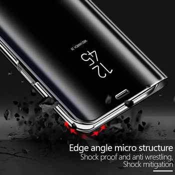 Luxury Smart Veidrodis Telefono dangtelis Apple iPhone 12 11 Pro Max 8 7 6 6s Plius XR XS Max X XS SE 2020 m. paramos Apversti Apsaugos atveju