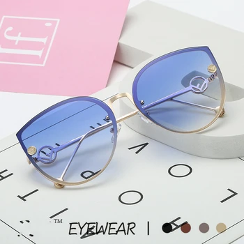 Mados Akiniai nuo saulės Moterims Taškus UV400 Prekės Dizaineris Aukštos Kokybės Gradientas Saulės Akiniai Moterų oculos