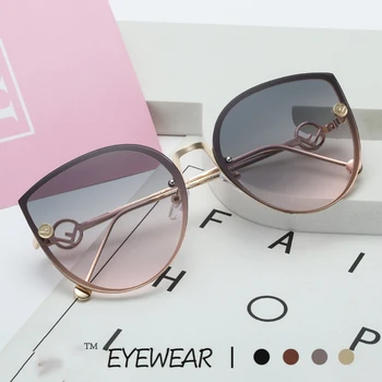 Mados Akiniai nuo saulės Moterims Taškus UV400 Prekės Dizaineris Aukštos Kokybės Gradientas Saulės Akiniai Moterų oculos