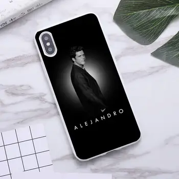 Mados Alejandro Sanz Telefono dėklas Skirtas iphone 12 11 Pro Max Mini XS 8 7 6 6S Plus X SE 2020 XR Candy baltas Silikoninis dangtelis