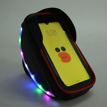 Mados LED Dviračio Krepšys Priekinis Viršutinis Vamzdelis Rainproof Telefono Touchscreen Maišelį MTB Didelis Capatity Kokybės Dviračių Priedai, Didmeninė