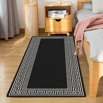 Mados paprastas Kinų juoda, virtuvė, vonios kambarys kilimas durų kilimėlis derinys įrašas kilimėlis miegamasis ilgas neslidus lovos antklodė