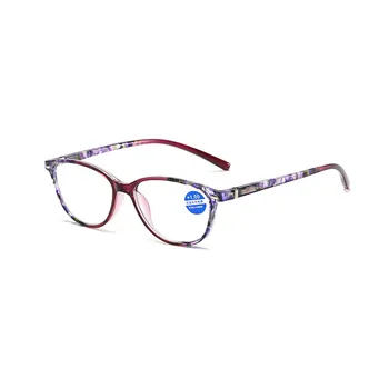 Mados Plastikiniai akiniai Skaitymui Vyrai Moterys Anti-mėlyna Šviesa Aukštos raiškos ponios Presbyopic Akiniai +1.0 +1.5 +2.0 norėdami +3.5 +4